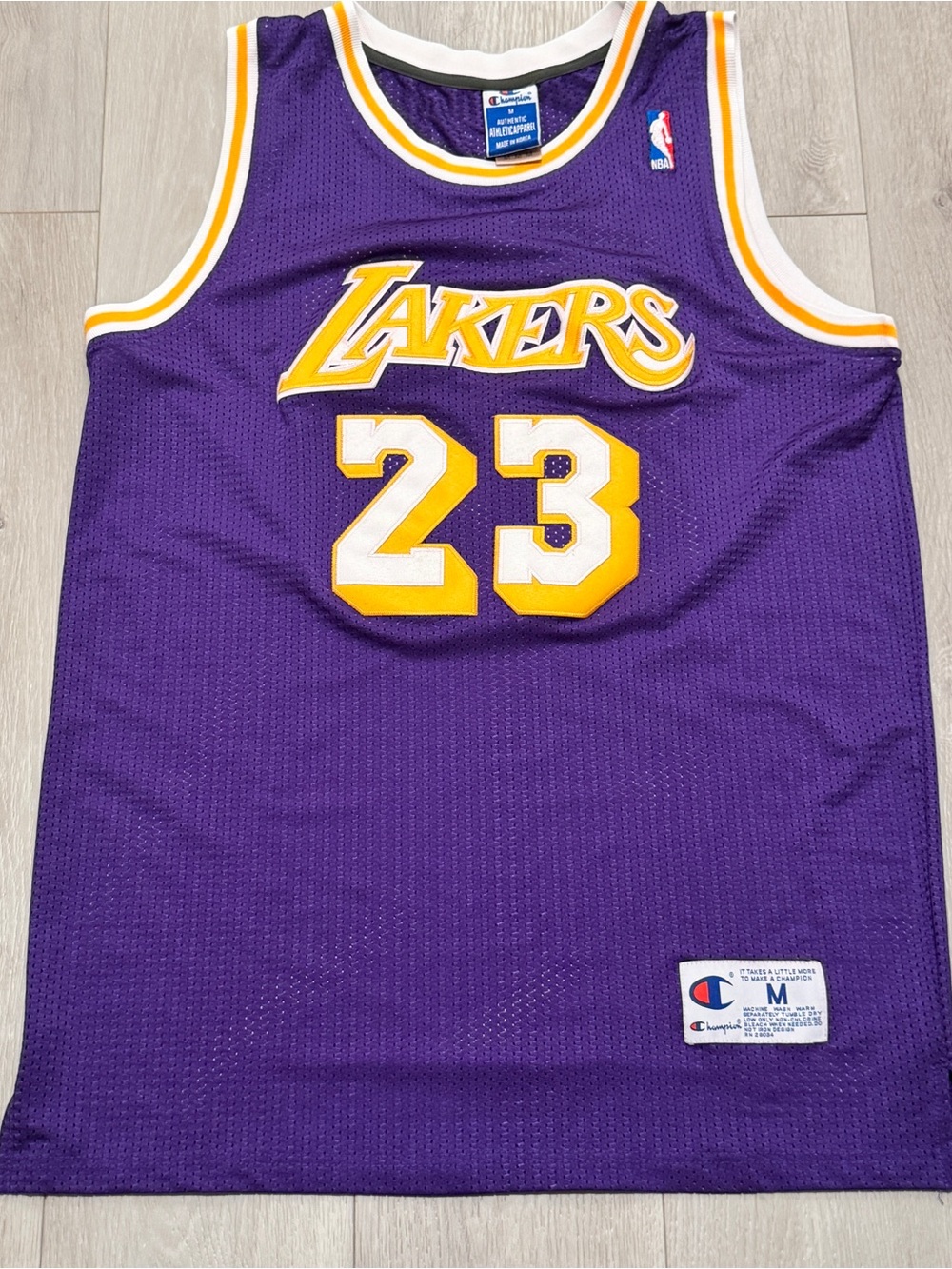 Los Angeles Lakers Cedric Ceballos 23 Champion Basketball NBA Jersey sz. M Top
